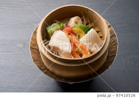 日本料理、せいろ蒸し 97410526