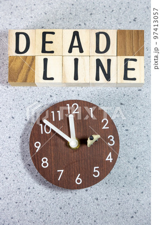 文字ブロック　DEADLINE 97413057
