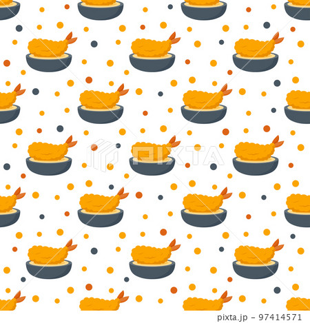 Seamless pattern with Tempura, for decoration 97414571