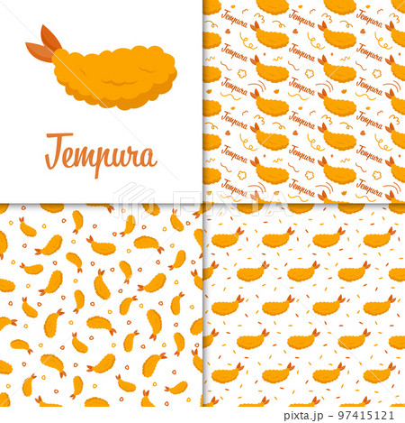 Seamless pattern with Tempura, for decoration Seamless pattern with Tempura, for decoration 97415121