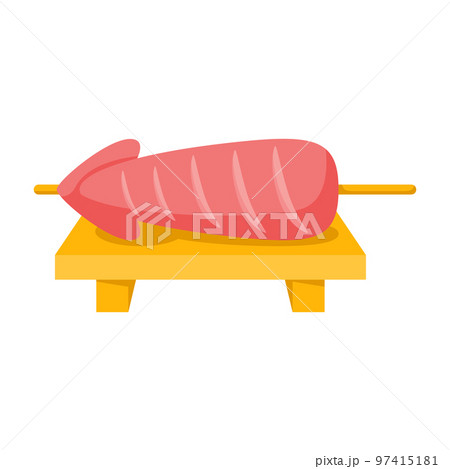 Ikayaki in flat style isolated Ikayaki in flat style isolated 97415181