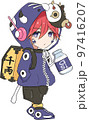 福物干支シリーズイラスト・丑年（男の子） 97416207
