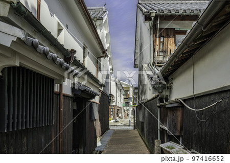 柳井　白壁の町並み　掛屋小路　山口県柳井市 97416652