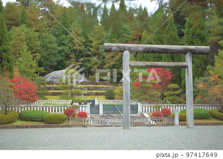 武蔵野陵の紅葉 97417649