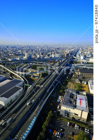 【大阪府】快晴の東大阪ジャンクション 97418840