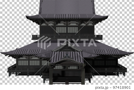 和風の建築物（正面） 97418901