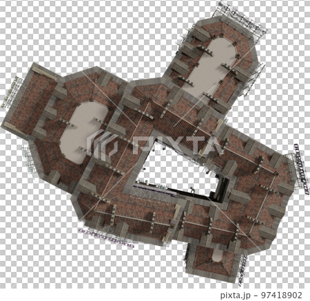 洋風の建築物(平面) 洋風の建築物(平面) 97418902