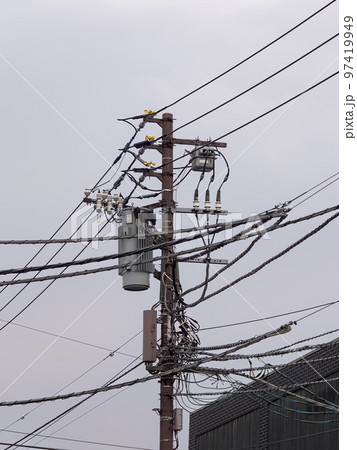 電柱・架空配電線路 97419949