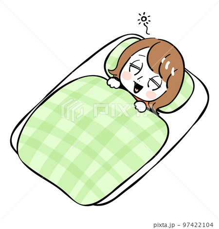 女性　布団　幸せ 97422104