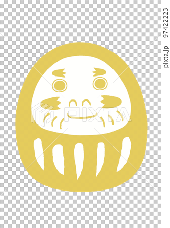 達磨金白色不倒翁幸運符 達磨金白色不倒翁幸運符 97422223