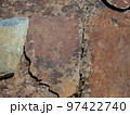 Ancient rock paintings in the Altay Mountains, Siberia, Russia. Petroglyphs of Altay. 97422740