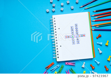 Concept of Diversity, Inclusion and Equality, space for text 97423967