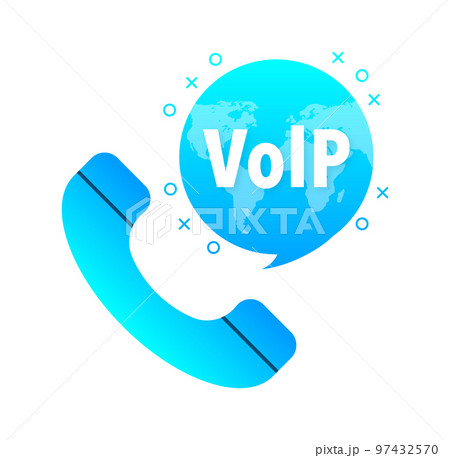 Voice over IP, VoIP call system. Internet call. Voice over IP, VoIP call system. Internet call. 97432570