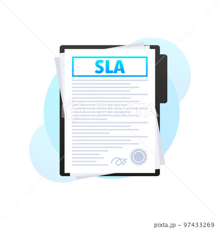 SLA - service level agreement document, Contract Form. SLA - service level agreement document, Contract Form. 97433269