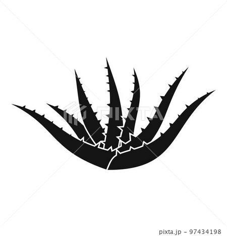 Aloe plant icon. Simple illustration of aloe plant vector icon for web design isolated on white background 97434198
