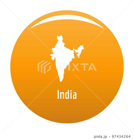 India map in black. Simple illustration of India map vector isolated on white background India map in black. Simple illustration of India map vector isolated on white background 97434264