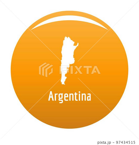 Argentina map in black. Simple illustration of Argentina map vector isolated on white background Argentina map in black. Simple illustration of Argentina map vector isolated on white background 97434515