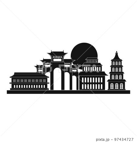 Taipei icon. Simple illustration of taipei vector icon for web design isolated on white background 97434727