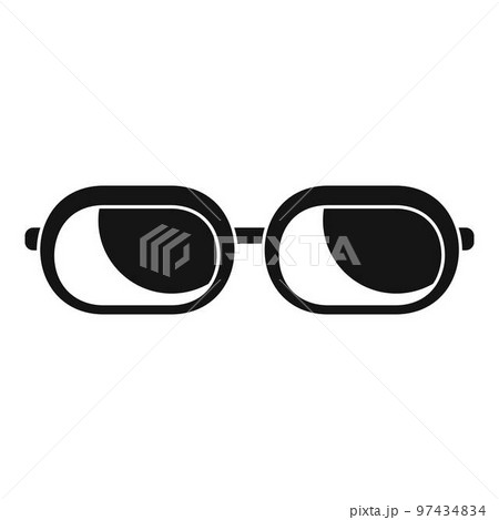 Sun glasses icon. Simple illustration of sun glasses vector icon for web design isolated on white background 97434834