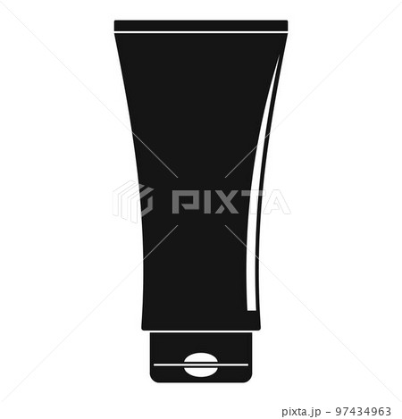 Uv tube cream icon. Simple illustration of uv tube cream vector icon for web design isolated on white background 97434963