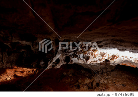 Boxwork formation inside Wind Cave National Park in the Black Hills of South Dakiota 97436699