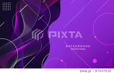 Abstract wave background. Element for design. Digital frequency track equalizer. Stylized line art. Curved wavy line smooth stripe. Vector 97437010