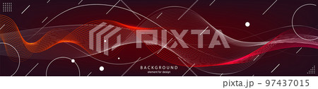 Abstract wave background. Element for design. Digital frequency track equalizer. Stylized line art. Curved wavy line smooth stripe Vector Abstract wave background. Element for design. Digital frequency track equalizer. Stylized line art. Curved wavy line smooth stripe Vector 97437015