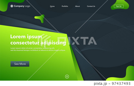 Abstract background website Landing Page....のイラスト素材 [97437493] - PIXTA