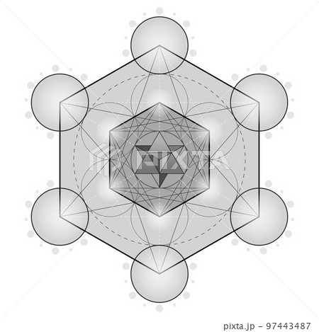 Metatron symbol vector design 97443487