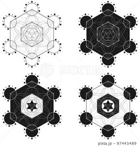 Metatron symbol vector design 97443489