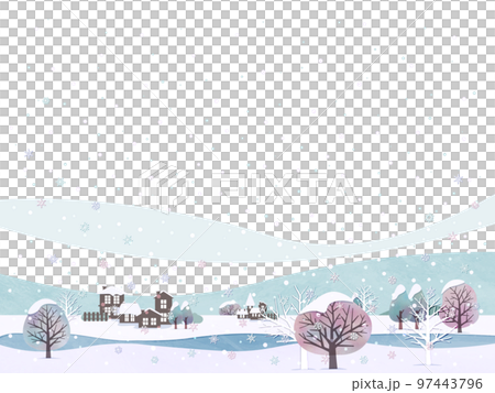 falling snow background illustration 97443796