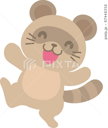 タヌキ_笑顔 タヌキ_笑顔 97448358