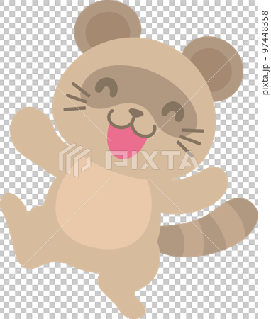 タヌキ_笑顔 タヌキ_笑顔 97448358