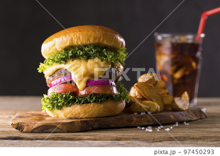 ハンバーガー ハンバーガー 97450293