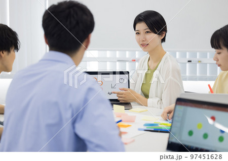 大学生 グループワークに取り組む学生 大学生 グループワークに取り組む学生 97451628