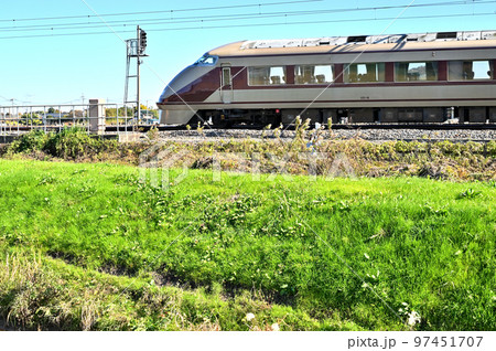 鉄道 私鉄 東武日光線 特急けごん15号 100系 101F 鉄道 私鉄 東武日光線 特急けごん15号 100系 101F 97451707