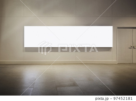 Mock up Banner Light box Media Advertisement indoor Building 97452181