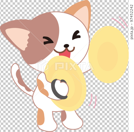 cat hitting a cymbal cat hitting a cymbal 97452242