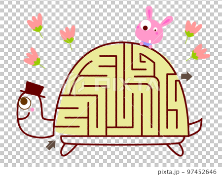 うさぎの迷路ゲーム・カメ 97452646