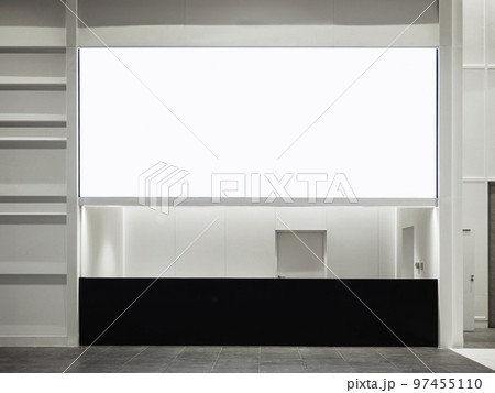 Mock up Banner indoor public building Media Advertisement 97455110
