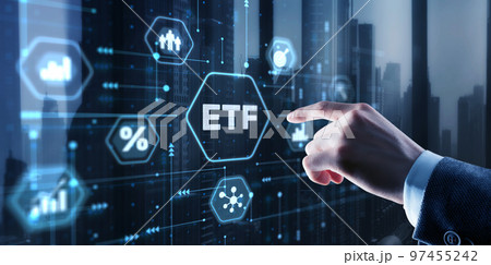 ETF Exchange traded fund Investment finance concept ETF Exchange traded fund Investment finance concept 97455242
