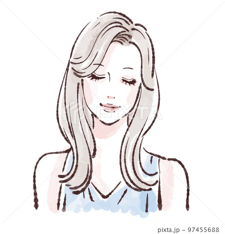 女性のイラスト素材 97455688