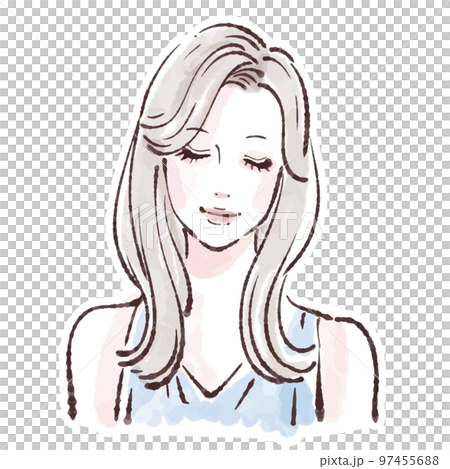 女性のイラスト素材 97455688