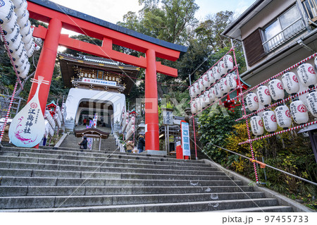 【神奈川県】江の島にある江島神社のお正月 97455733