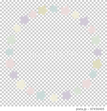 暗色星形圓框 97456405