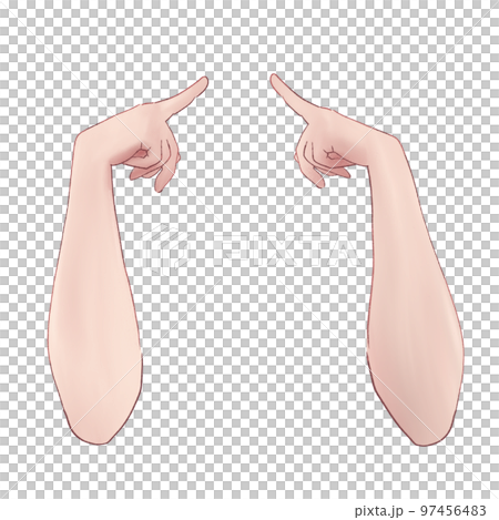 arm with index finger arm with index finger 97456483