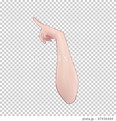 arm with index finger arm with index finger 97456484