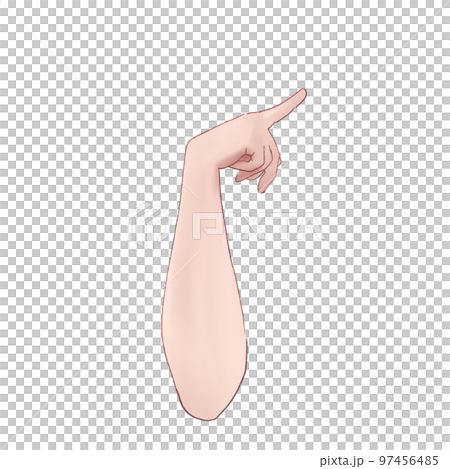 arm with index finger arm with index finger 97456485