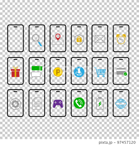 スマホアイコンセット 97457120