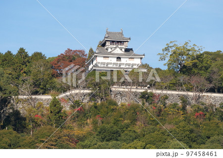 秋の岩国城 97458461
